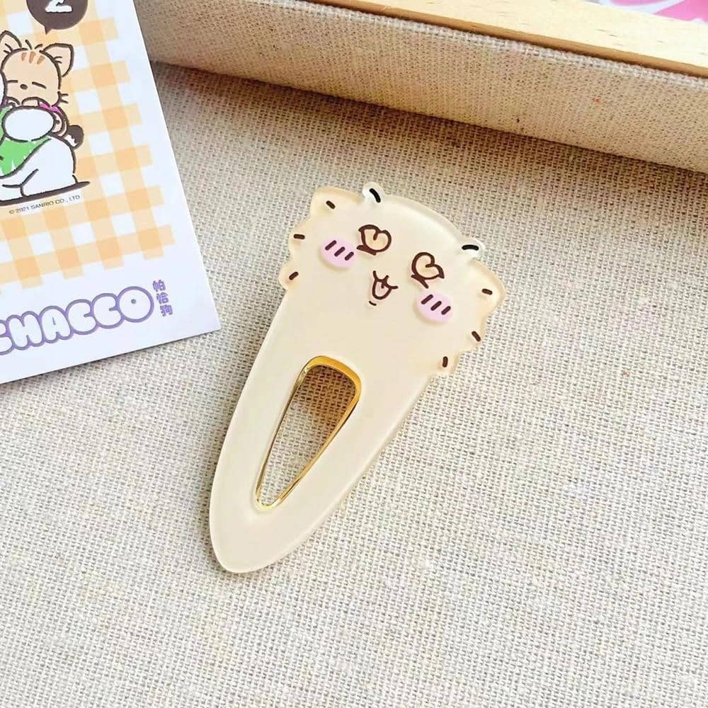 Pouk Risanka Kawaii risanka Chiikawa Self-mocking Bear Akrilna sponka za račji kljun ...